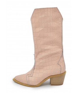 Thunder Boots In Pink Croc